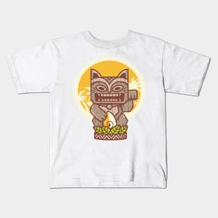 Tiki Kitty Kids T-Shirt